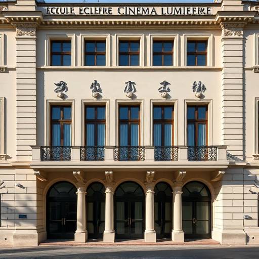 Fa√§ade du b√¢timent de l'√âcole Cin√© Lumi√®re √† Lyon