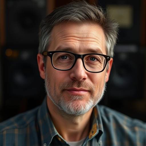 Portrait de Marc Durand, ingénieur du son et professeur de son et mixage